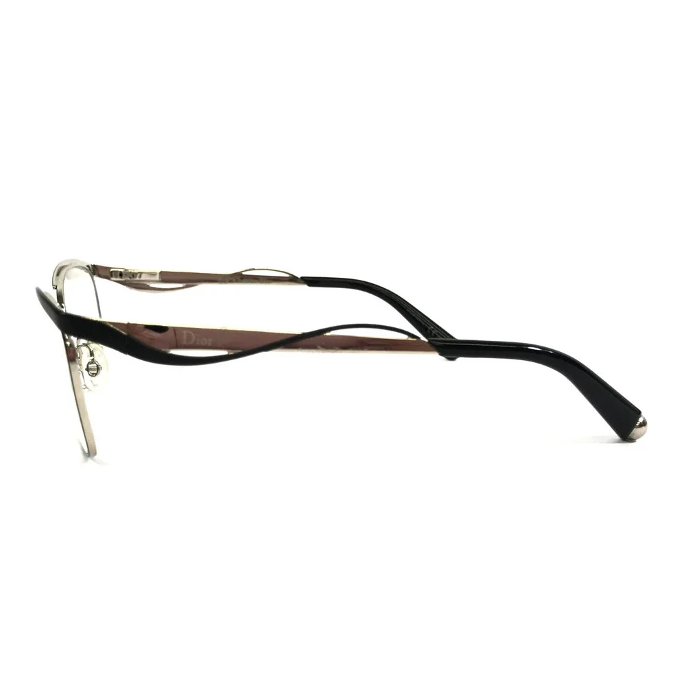 Christian Dior Eyeglasses Frames CD3783 G8Q Black Light Gold Cat Eye 55-14-140